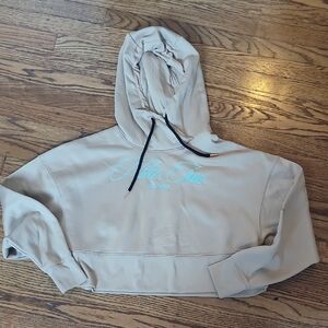 Nike Beige and Orange Dri-FIT Hoodie